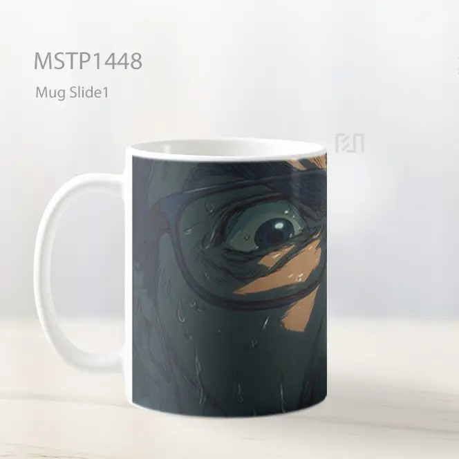 Kaji Yuki Wajah Ketakutan Mug MSTP1448 - All-side / Desain