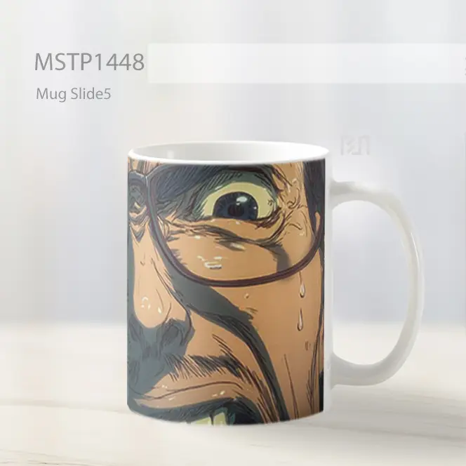 Kaji Yuki Wajah Ketakutan Mug MSTP1448 - All-side / Desain