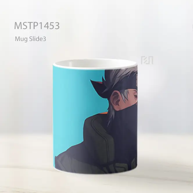 Kakashi Dengan Latar Biru Mug MSTP1453 - All-side / Desain