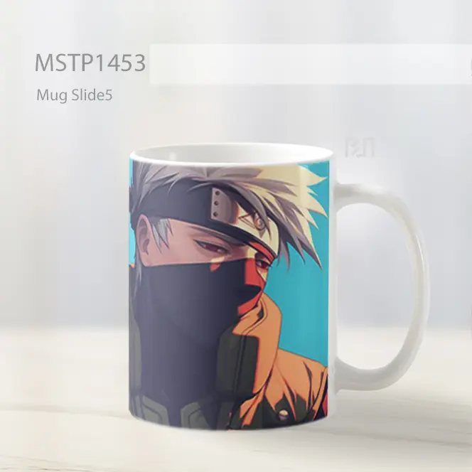 Kakashi Dengan Latar Biru Mug MSTP1453 - All-side / Desain