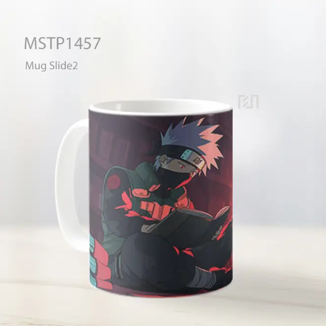 Kakashi Hatake Baca Buku Kartun Mug MSTP1457 - All-side / Desain