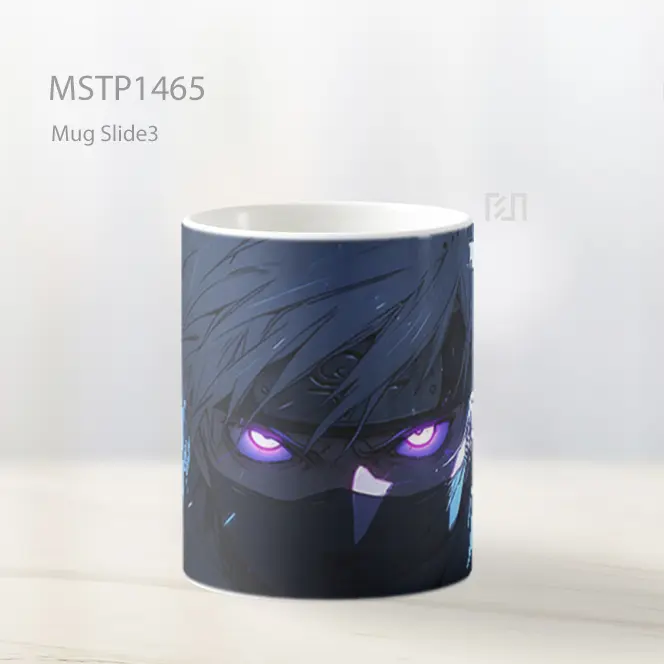 Kakashi Hatake Mata Ungu Bersinar Mug MSTP1465 - All-side / Desain