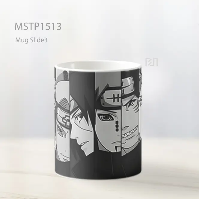 Karakter Naruto Hitam Putih Mug MSTP1513 - All-side / Desain