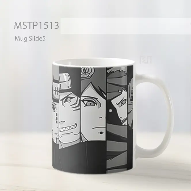 Karakter Naruto Hitam Putih Mug MSTP1513 - All-side / Desain