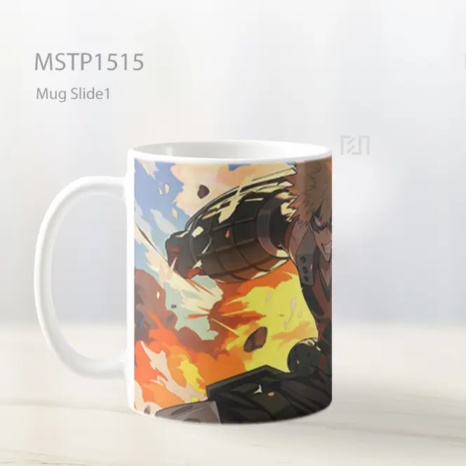 Katsuki Bakugo Aksi Ledakan Hero Academia Mug MSTP1515 - All-side / Desain
