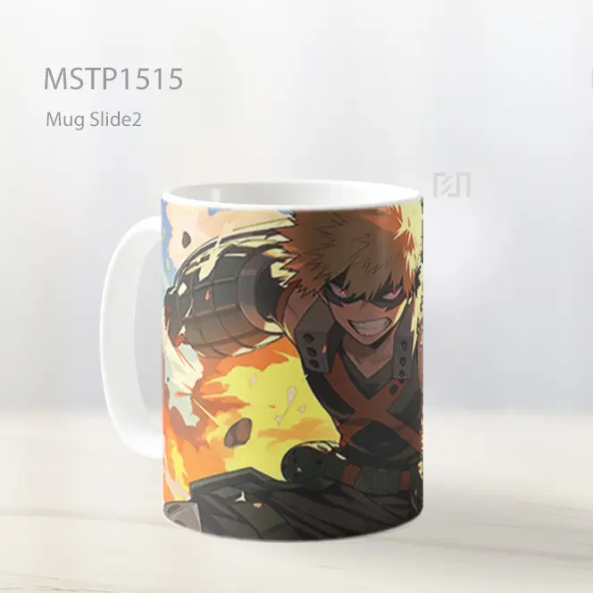 Katsuki Bakugo Aksi Ledakan Hero Academia Mug MSTP1515 - All-side / Desain