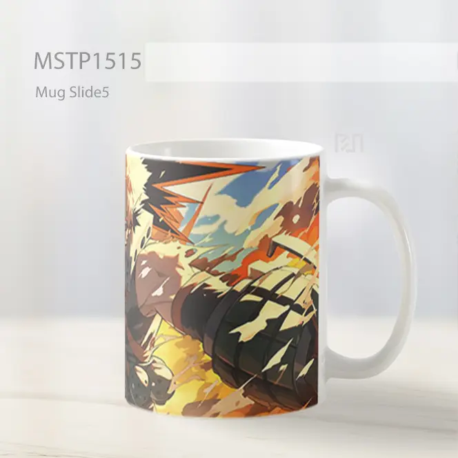 Katsuki Bakugo Aksi Ledakan Hero Academia Mug MSTP1515 - All-side / Desain