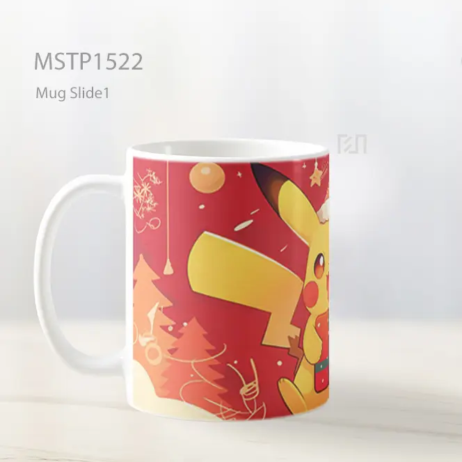Kawaii Pikachu Hadiah Natal Mug MSTP1522 - All-side / Desain