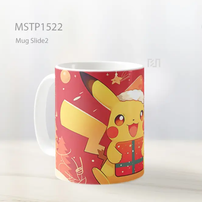 Kawaii Pikachu Hadiah Natal Mug MSTP1522 - All-side / Desain