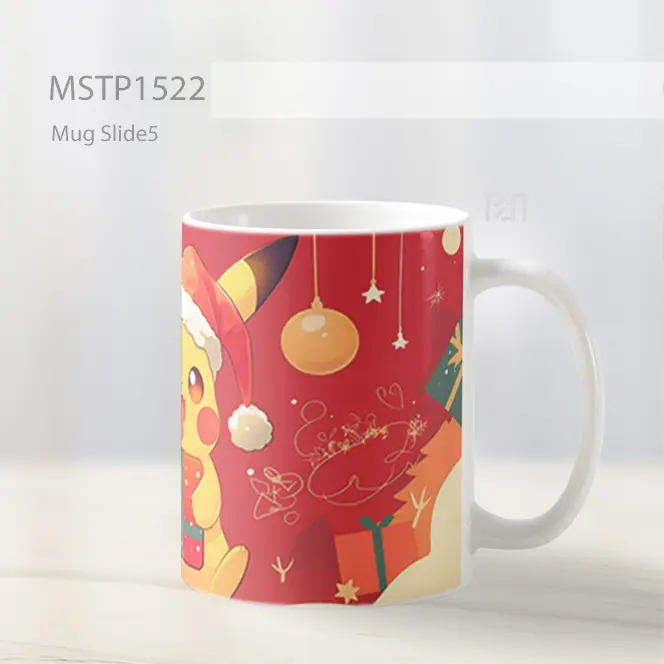 Kawaii Pikachu Hadiah Natal Mug MSTP1522 - All-side / Desain