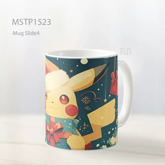 Kawaii Pikachu Hadiah Santa Mug MSTP1523