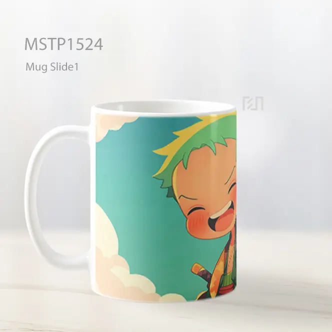 Kawaii Roronoa Zoro Senyum Mug MSTP1524 - All-side / Desain