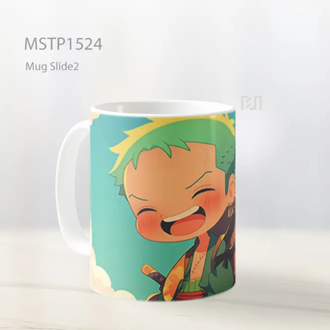 Kawaii Roronoa Zoro Senyum Mug MSTP1524 - All-side / Desain