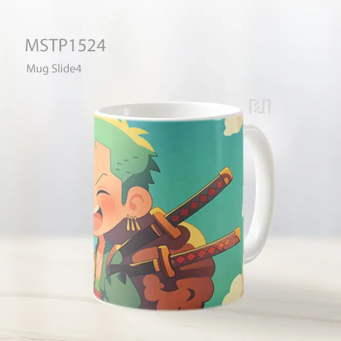 Kawaii Roronoa Zoro Senyum Mug MSTP1524