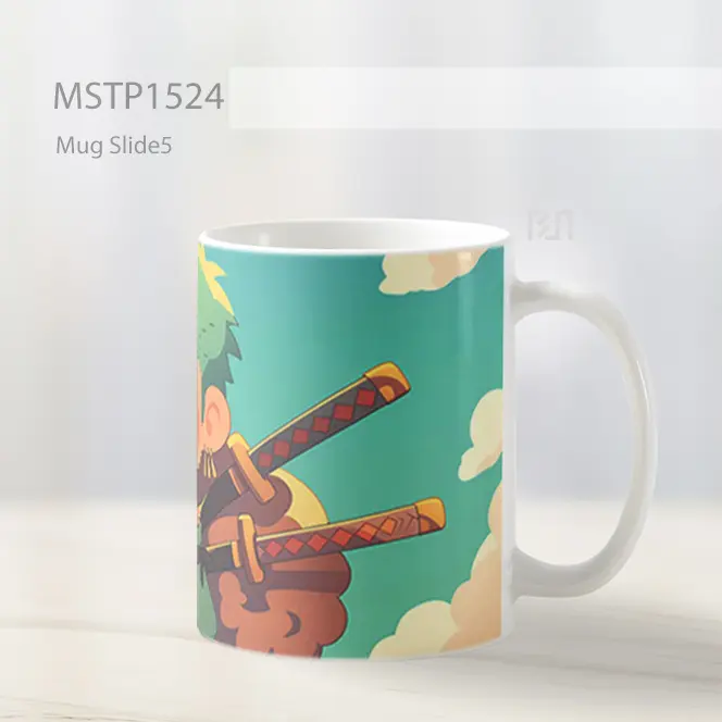 Kawaii Roronoa Zoro Senyum Mug MSTP1524 - All-side / Desain