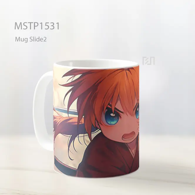 Kenshin Himura Chibi Rurouni Kenshin Mug MSTP1531 - All-side / Desain