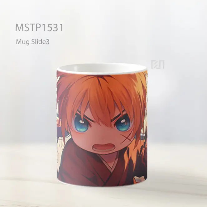 Kenshin Himura Chibi Rurouni Kenshin Mug MSTP1531 - All-side / Desain