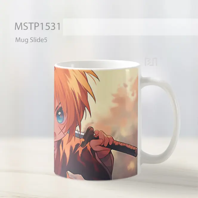 Kenshin Himura Chibi Rurouni Kenshin Mug MSTP1531 - All-side / Desain
