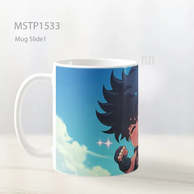 Kenshiro Chibi Fist Of The North Star Bahagia Mug MSTP1533 - All-side / Desain