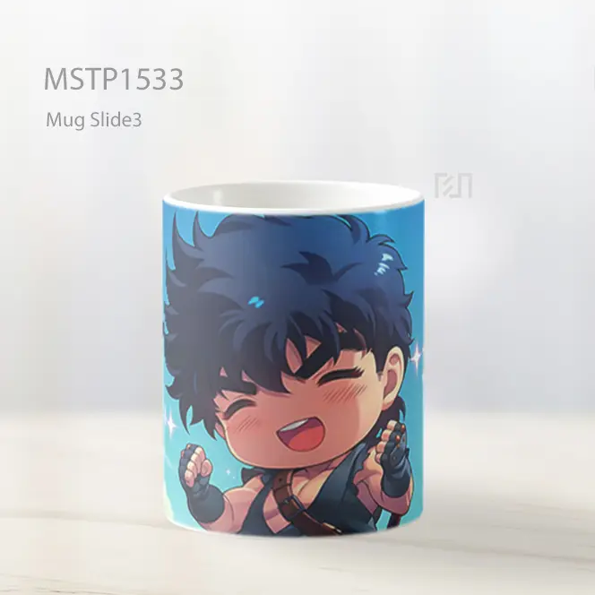 Kenshiro Chibi Fist Of The North Star Bahagia Mug MSTP1533 - All-side / Desain