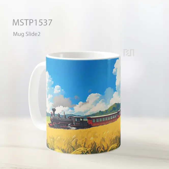 Kereta Uap Ghibli Musim Panas Mug MSTP1537 - All-side / Desain