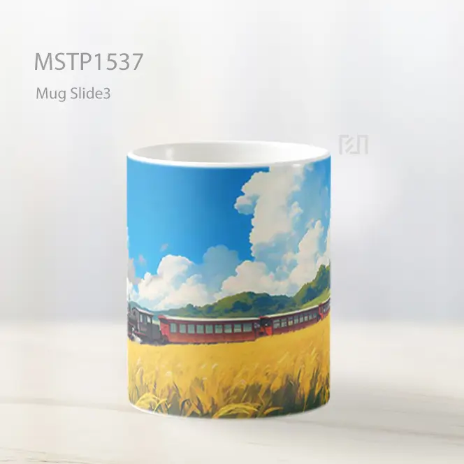 Kereta Uap Ghibli Musim Panas Mug MSTP1537 - All-side / Desain