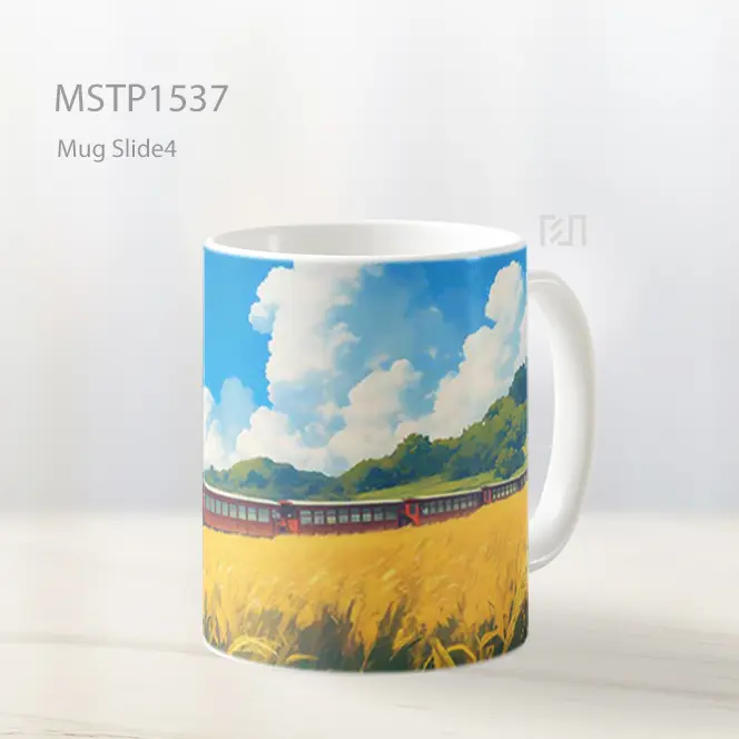 Kereta Uap Ghibli Musim Panas Mug MSTP1537