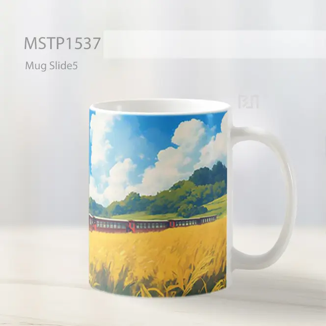 Kereta Uap Ghibli Musim Panas Mug MSTP1537 - All-side / Desain