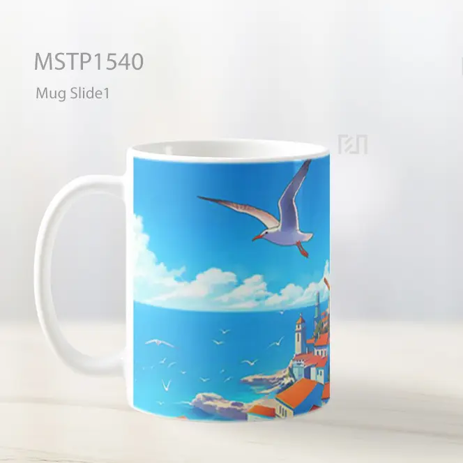 Kiki Ghibli Terbang Dengan Sapu Mug MSTP1540 - All-side / Desain