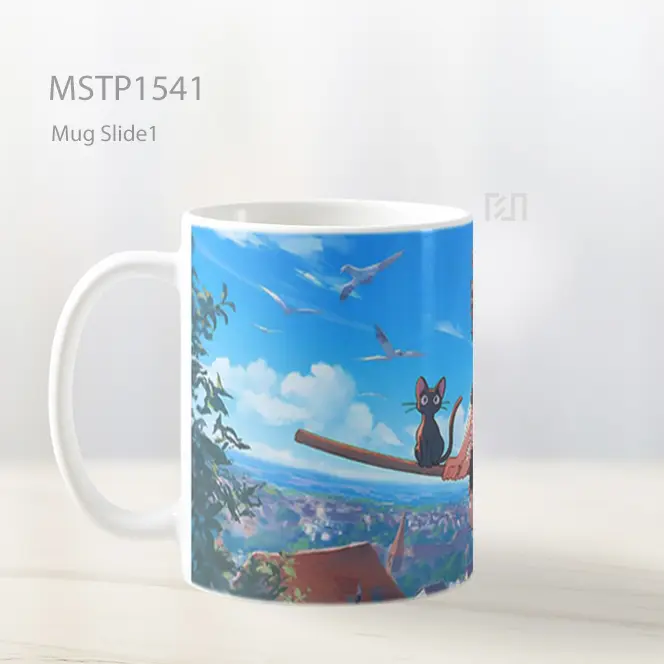 Kiki Layanan Pengiriman Adegan Terbang Mug MSTP1541 - All-side / Desain