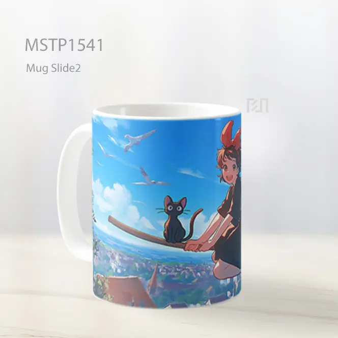 Kiki Layanan Pengiriman Adegan Terbang Mug MSTP1541 - All-side / Desain