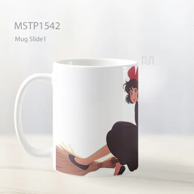 Kiki Layanan Pengiriman Naik Sapu Clipart Mug MSTP1542 - All-side / Desain