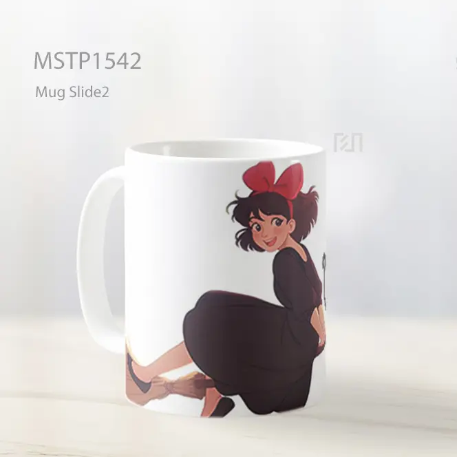 Kiki Layanan Pengiriman Naik Sapu Clipart Mug MSTP1542 - All-side / Desain