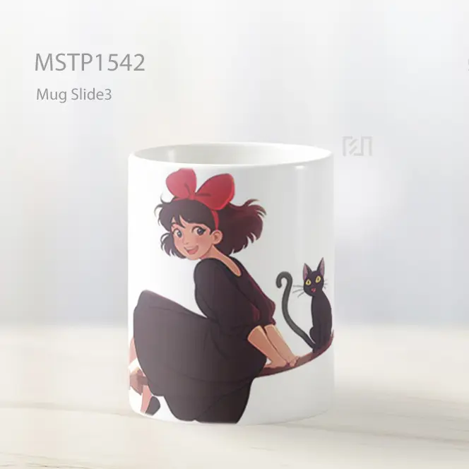 Kiki Layanan Pengiriman Naik Sapu Clipart Mug MSTP1542 - All-side / Desain