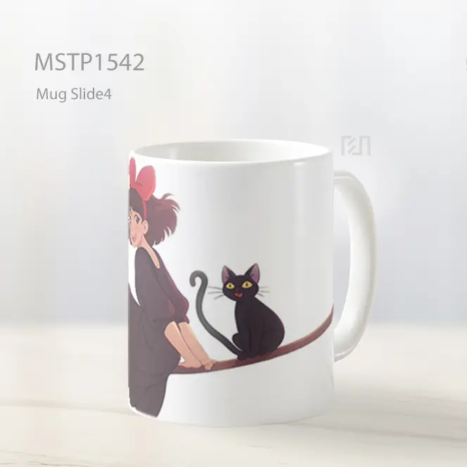 Kiki Layanan Pengiriman Naik Sapu Clipart Mug MSTP1542