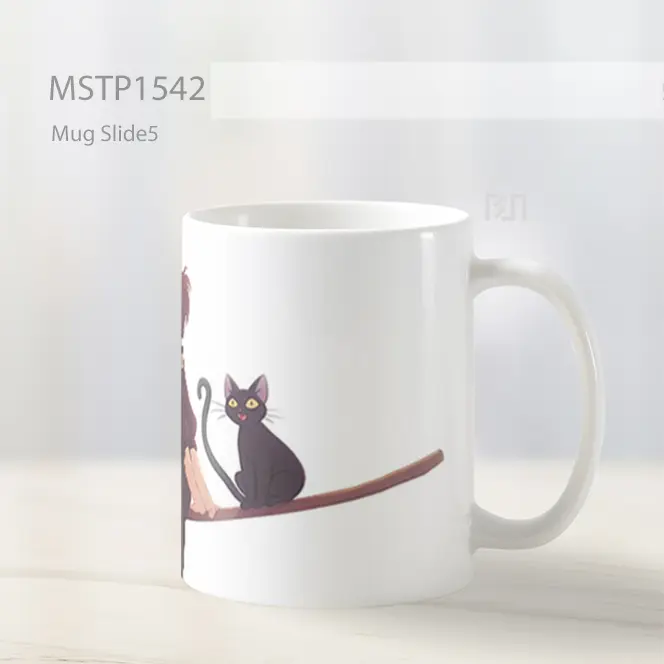 Kiki Layanan Pengiriman Naik Sapu Clipart Mug MSTP1542 - All-side / Desain