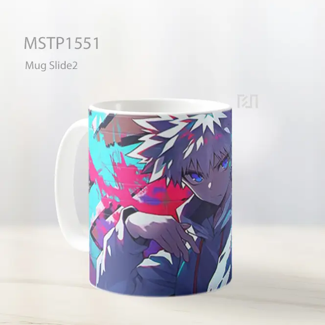 Killua Mata Biru Tatapan Mug MSTP1551 - All-side / Desain