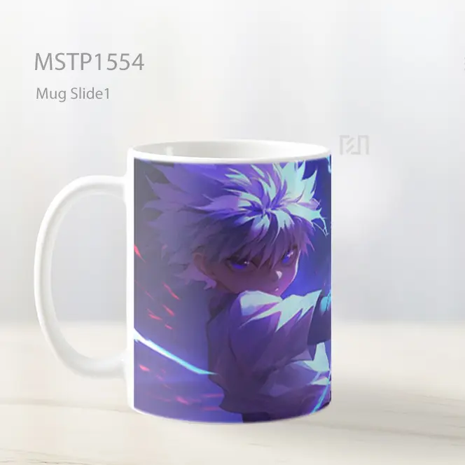 Killua Zoldyck Dengan Aura Nen Mug MSTP1554 - All-side / Desain