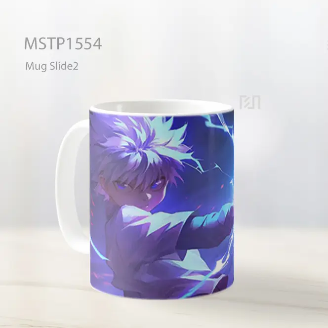 Killua Zoldyck Dengan Aura Nen Mug MSTP1554 - All-side / Desain