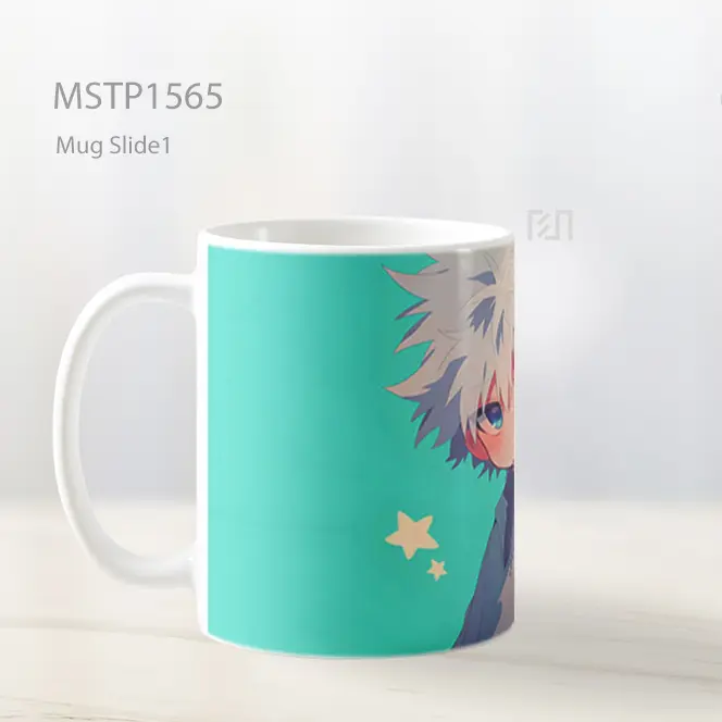 Killua Zoldyck Pastel Aqua Bercahaya Mug MSTP1565 - All-side / Desain