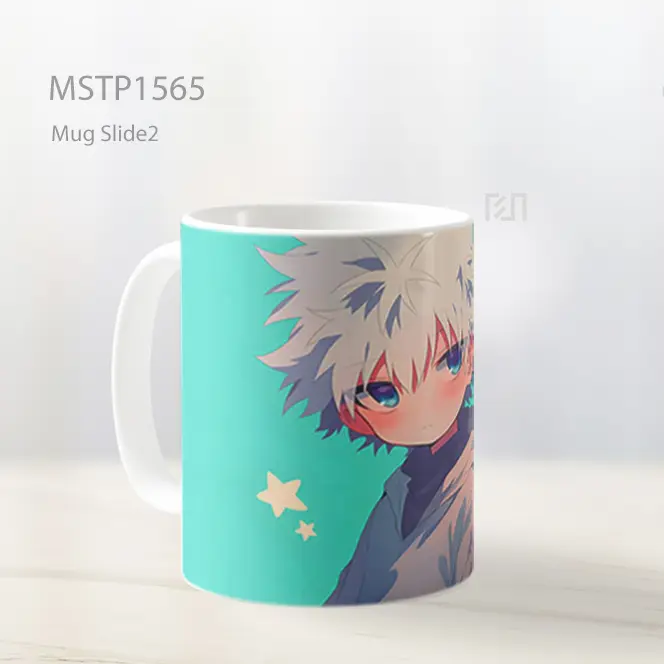 Killua Zoldyck Pastel Aqua Bercahaya Mug MSTP1565 - All-side / Desain