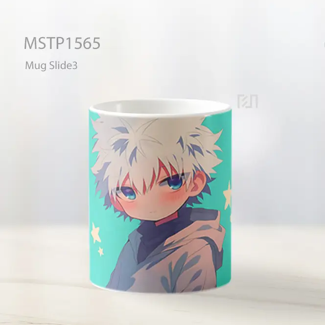 Killua Zoldyck Pastel Aqua Bercahaya Mug MSTP1565 - All-side / Desain