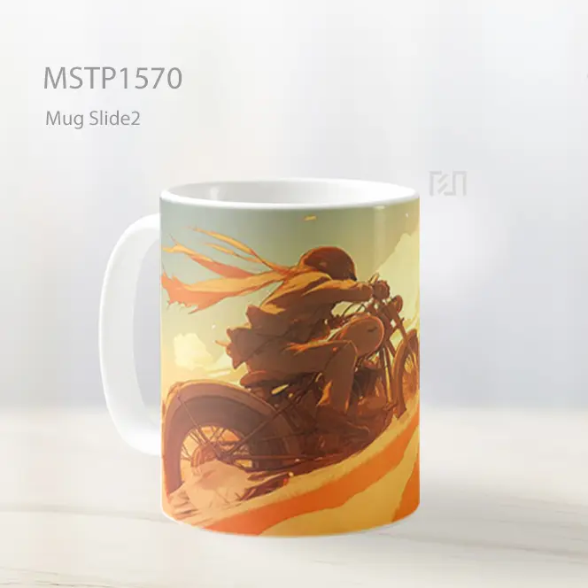 Kino Journey Motorcycle Desert Mug MSTP1570 - All-side / Desain
