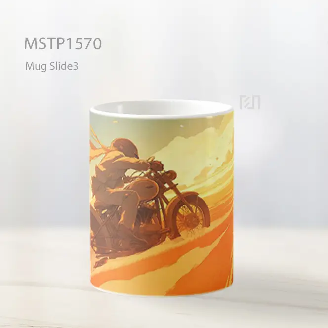 Kino Journey Motorcycle Desert Mug MSTP1570 - All-side / Desain