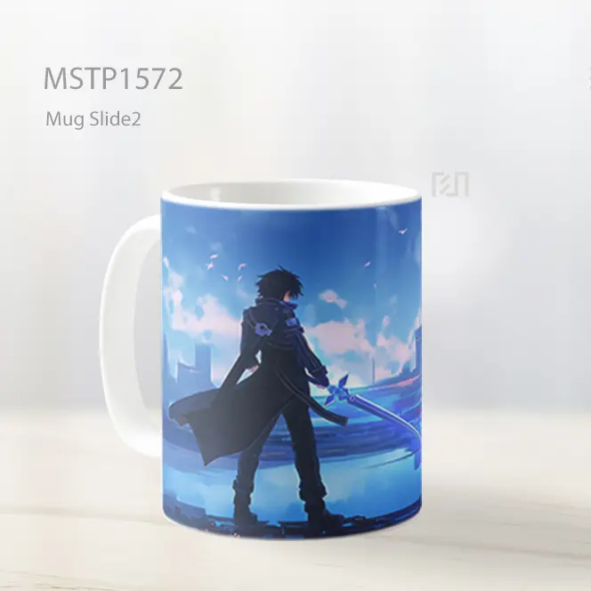 Kirito Standing With Glowing Sword Mug MSTP1572 - Tampak Kiri