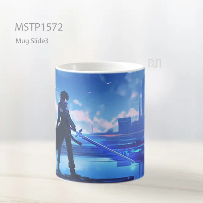 Kirito Standing With Glowing Sword Mug MSTP1572 - Tampak Kiri