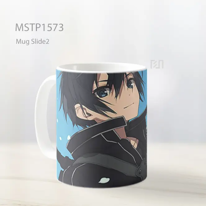 Kirito Sword Art Online Biru Mug MSTP1573 - Tampak Kiri