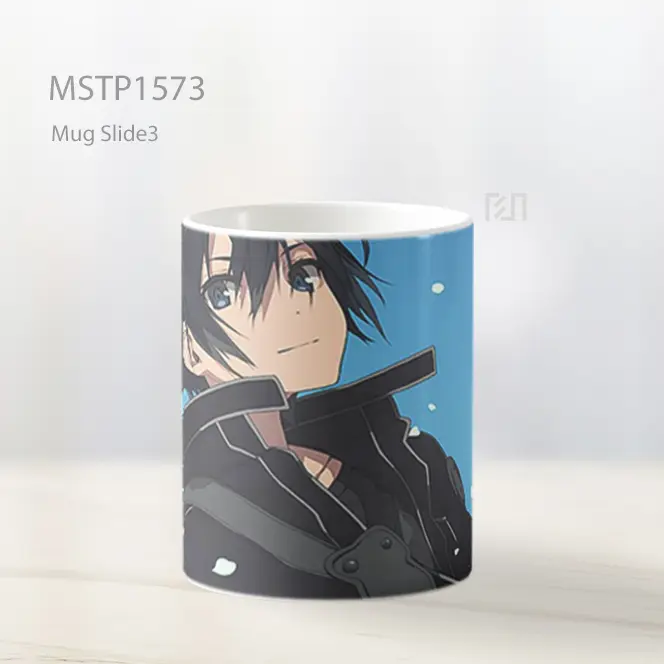Kirito Sword Art Online Biru Mug MSTP1573 - Tampak Kiri