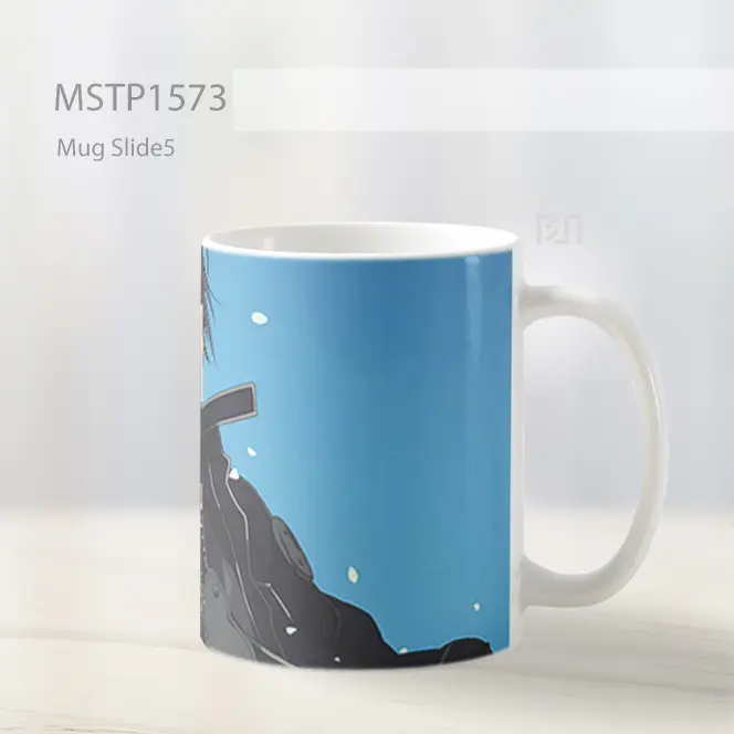 Kirito Sword Art Online Biru Mug MSTP1573 - Tampak Kiri