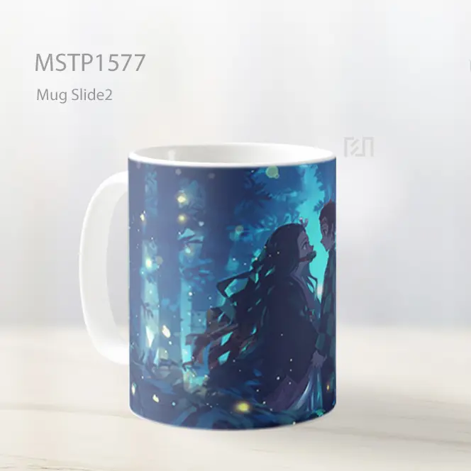 Kny Tanjiro And Nezuko Hutan Latar Magis Mug MSTP1577 - All-side / Desain